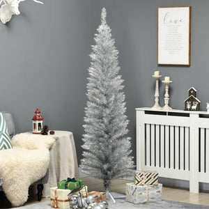 HOMCOM 6' Artificial Pencil Christmas Tree