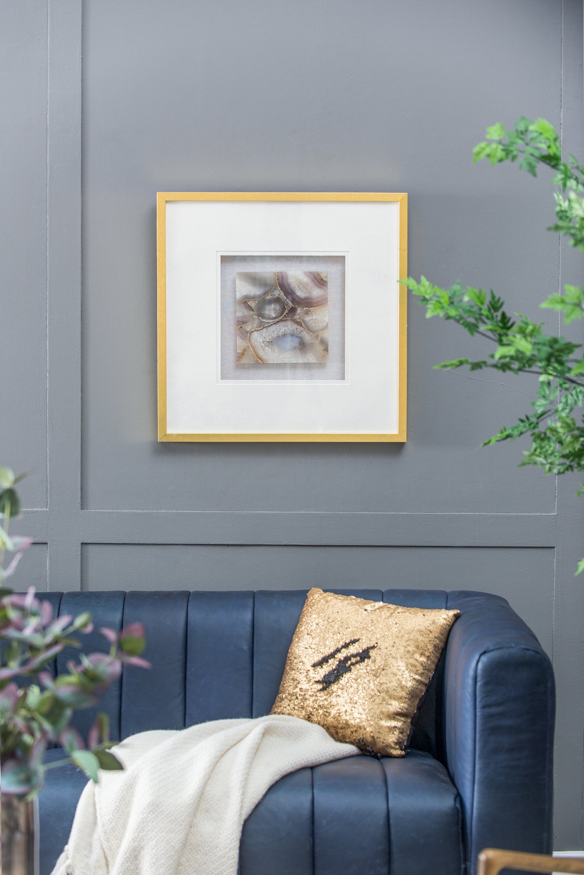 Remi Agate Shadow Box Wall Art