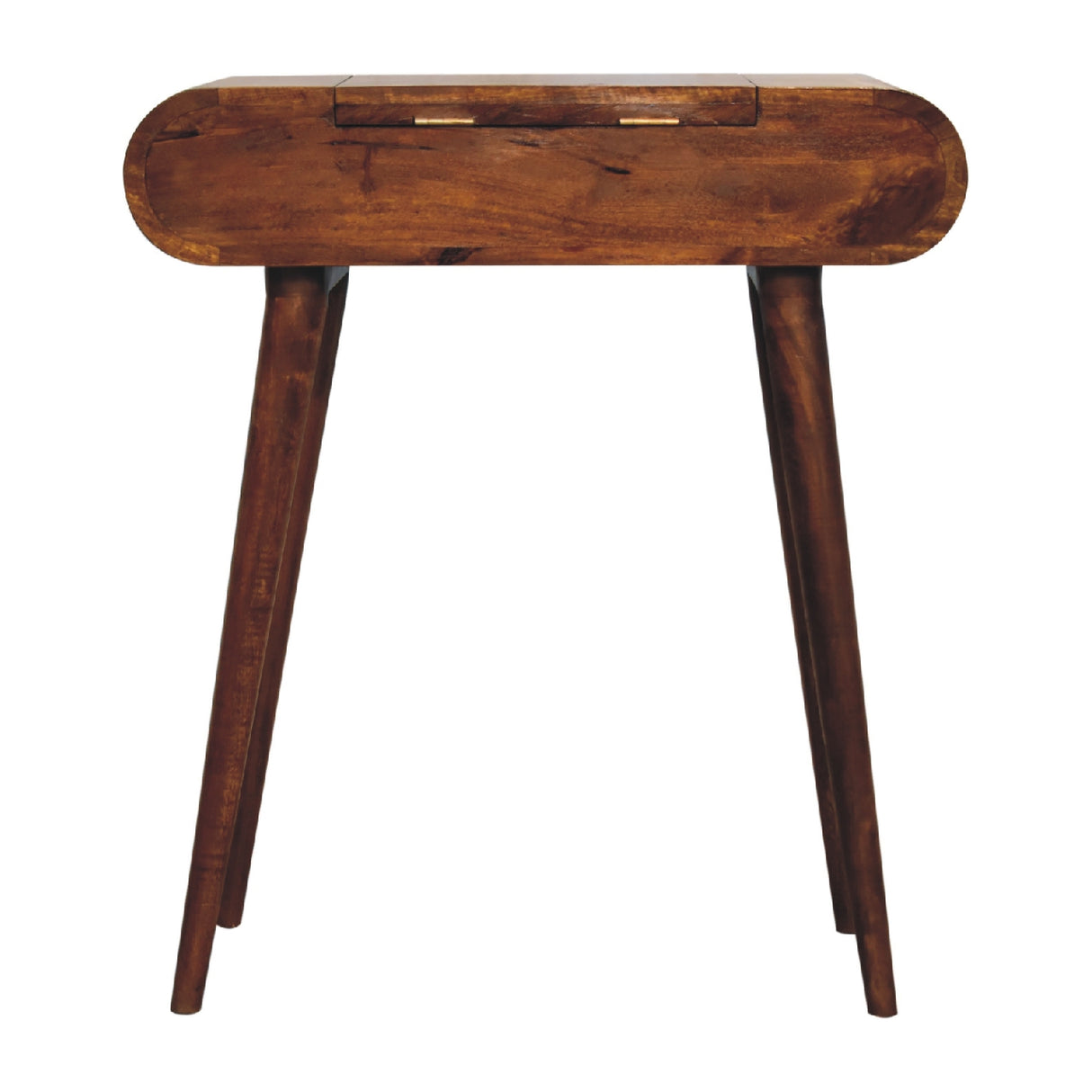 Solid Wood Mini Round Chestnut Fold Vanity