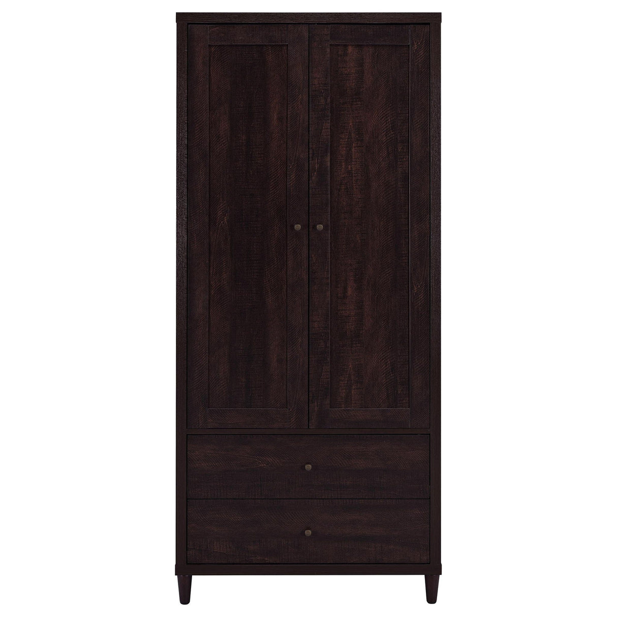 Nestor - 2 Drawer Tall Accent Cabinet With 2 Doors - Rustic