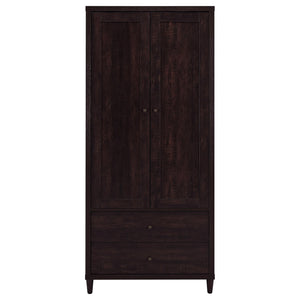 Nestor - 2 Drawer Tall Accent Cabinet With 2 Doors - Rustic