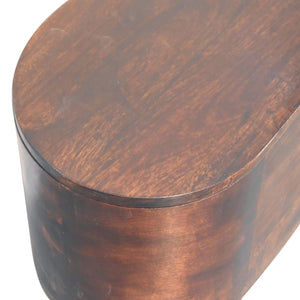 Solid Wood Light Rounded Lid-up Blanket Box