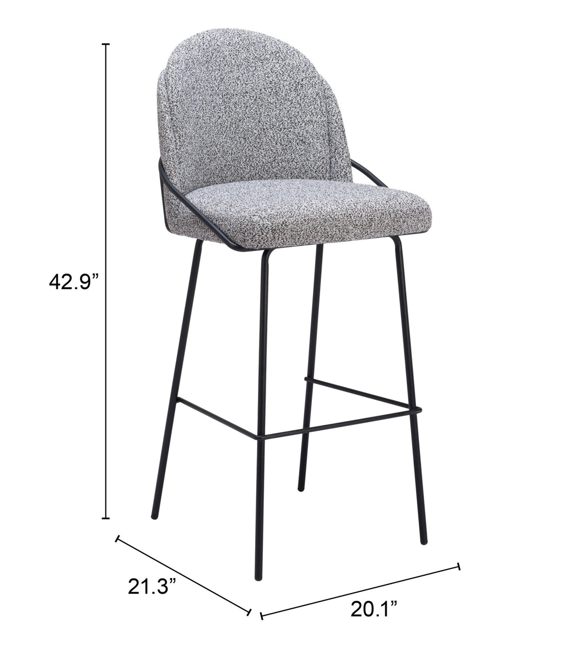 Zuo Modern Jambi Barstool (Set of 2)