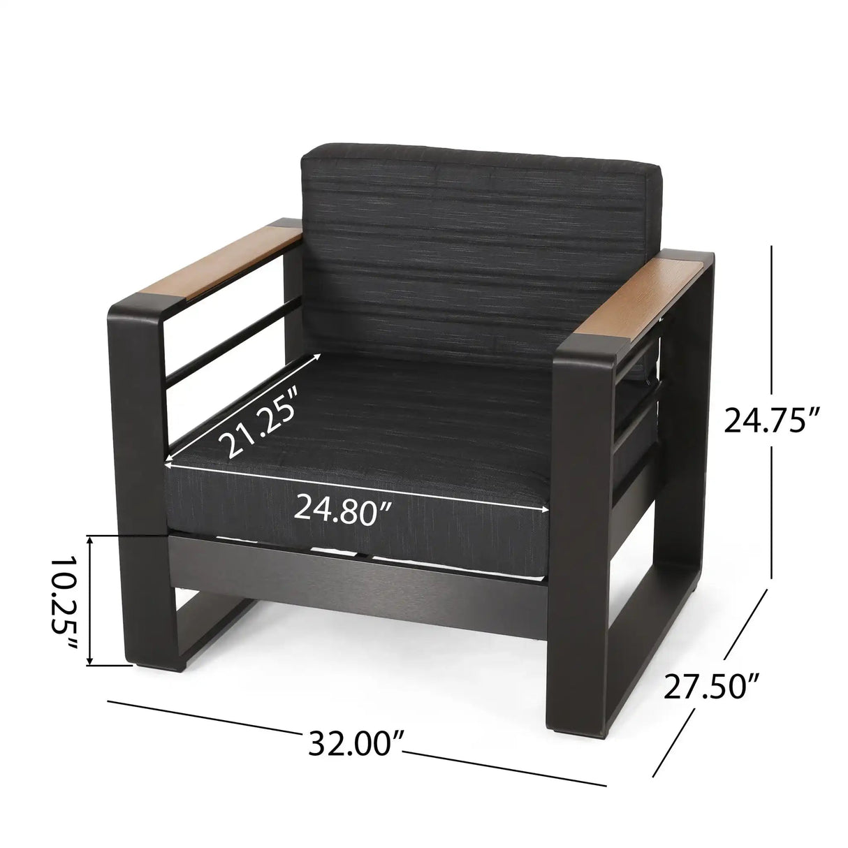 Giovanna - Club Chair Set With Aluminum Frame - Best Buy Furniture