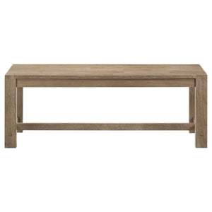 Malvika - Trestle Base Dining Bench - Brown