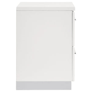 Dulcey - 2 Drawer Nightstand - Gloss White