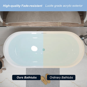 Linear Freestanding Soaker Tub