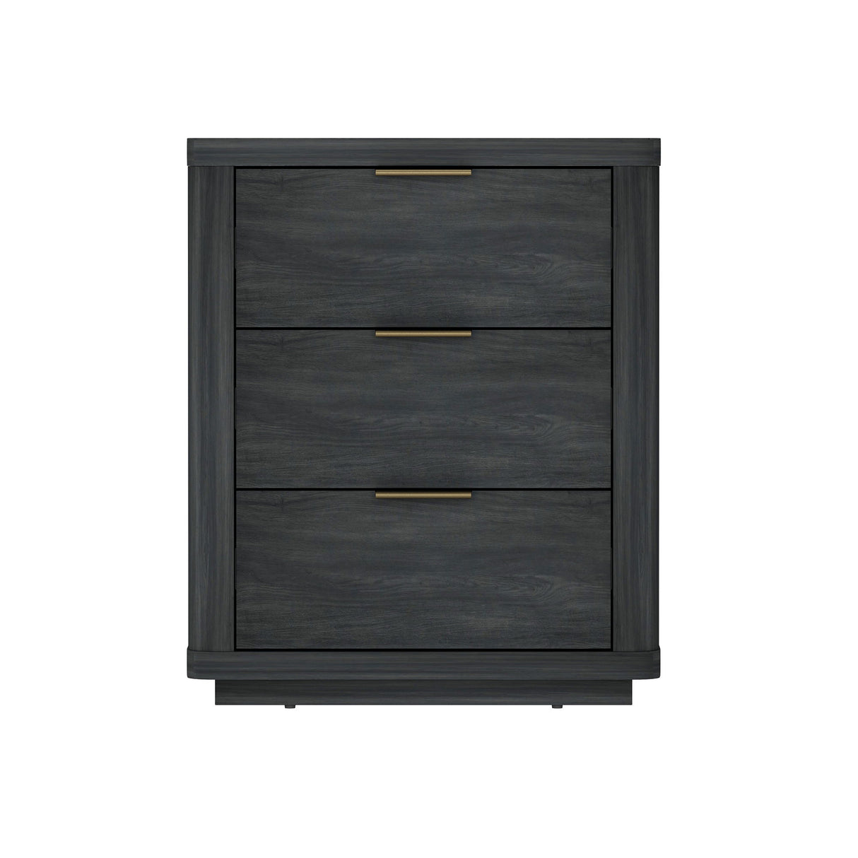 Evelyn - Nightstand With 3 Drawers, Smooth Rounded Edges