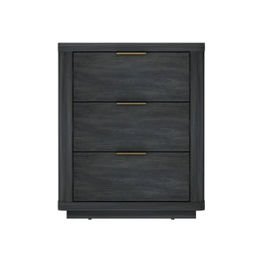 Evelyn - Nightstand With 3 Drawers, Smooth Rounded Edges