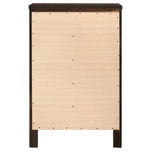 Payton - 5 Drawer - Cappuccino