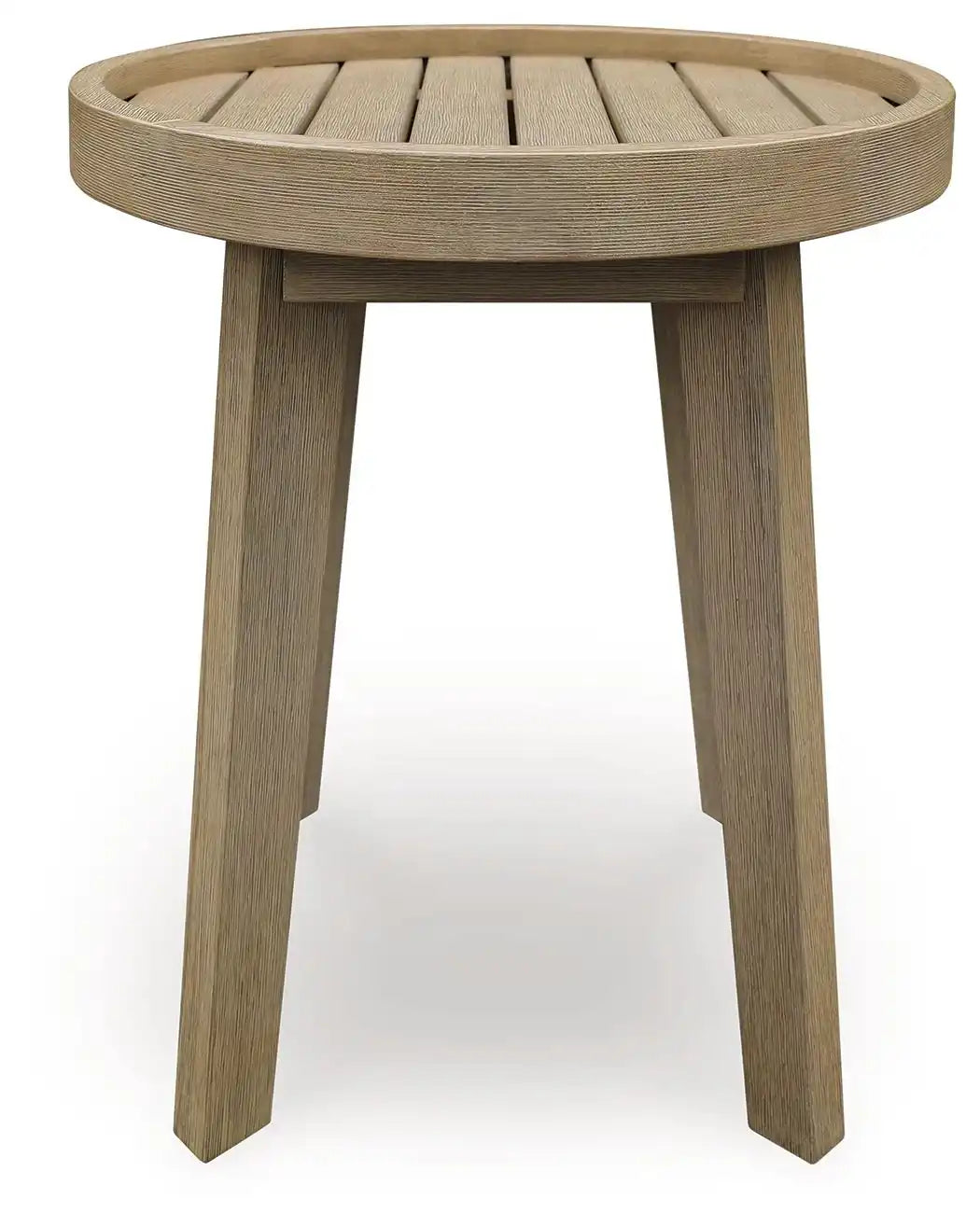 Marina Sun - Round End Table - Beige - Best Buy Furniture