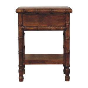 Solid Wood Bamboo Heritage Bedside Table