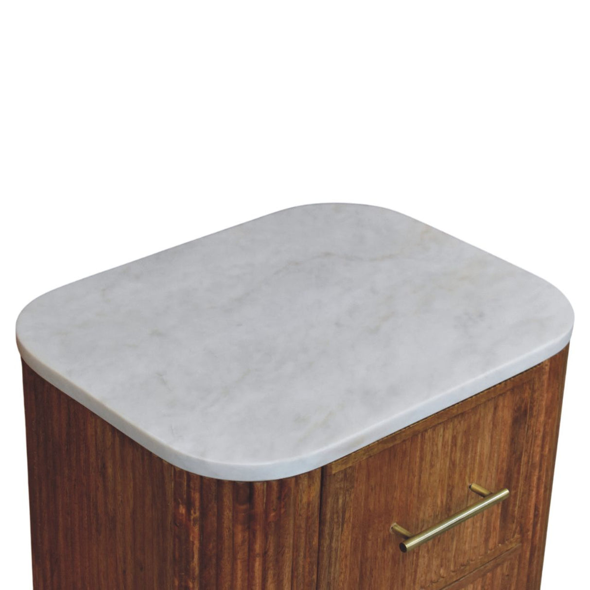 Artisan Furniture Solid Wood Aurora Marble Nightstand