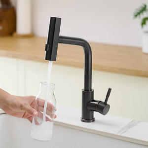 360° Rotation Pull-Down Kitchen Faucet - Oil Rubbed Bronze