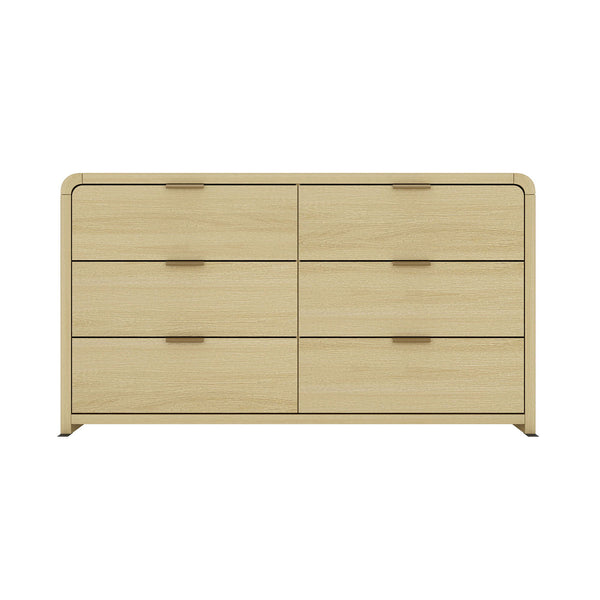 Grace - Double Dresser With 6 Drawers - Oak