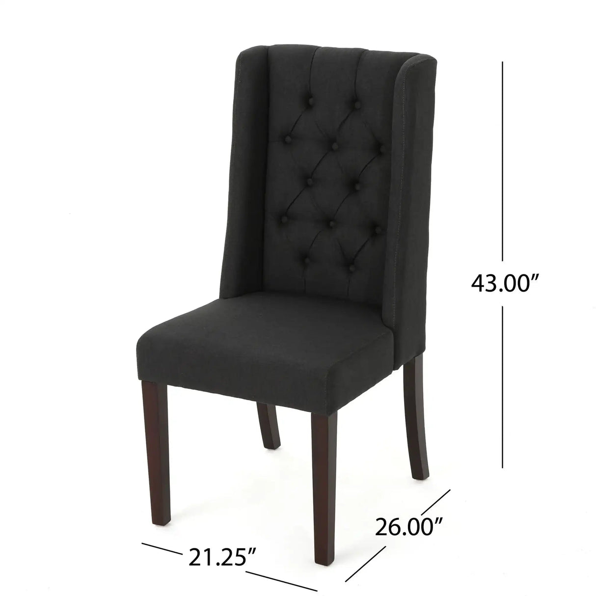 Sophisticated Tufted Dining Chair With High Back Design - Best Buy Furniture