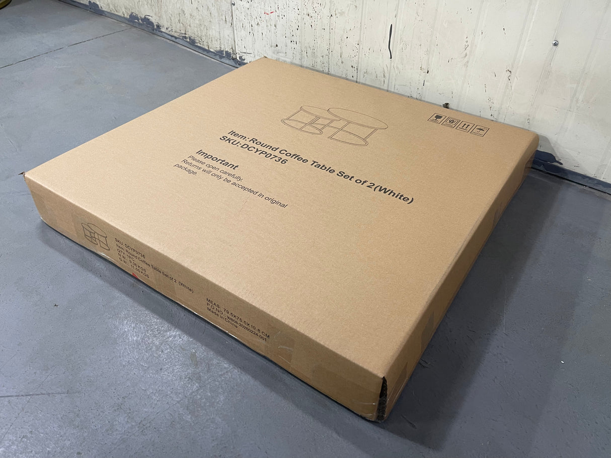 27.6in Nesting Coffee Table Set of 2
