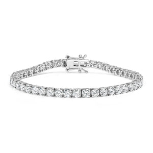 14K White Gold 2.00 Cttw Prong Set Lab Grown Round Diamond Classic Tennis Bracelet (F-G Color, VS2-SI1 Clarity) - 7.25"