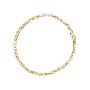 14K Yellow Gold 6.0 Cttw Classic 4 Prong Set Round Brilliant Cut Diamond Tennis Bracelet (K-L Color, VS2-SI1 Clarity) - 7.25"