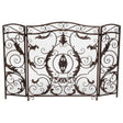Mariella - Traditional Floral Iron Fireplace Screen With Ornate Design - Best Buy Furniture