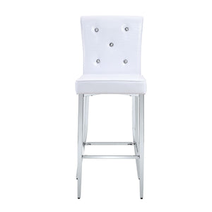 Bar Chairs with Crystal Clasp Design (Set of 2)