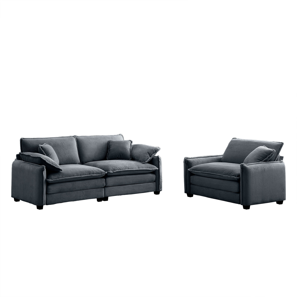 Modern Living Room Sofa Two Pieces Set