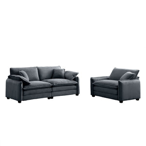 Modern Living Room Sofa Two Pieces Set