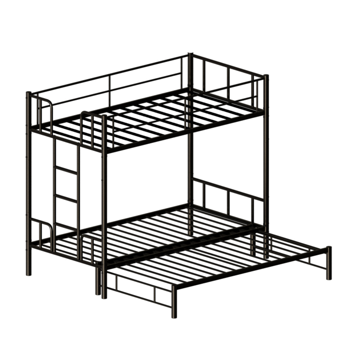 Twin Size Metal Pull-Out Bunk Bed