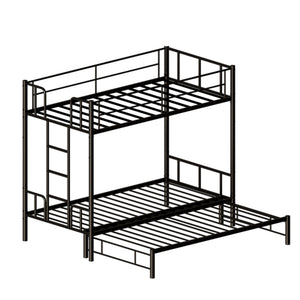 Twin Size Metal Pull-Out Bunk Bed