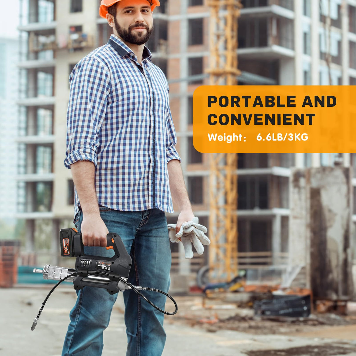 Cordless Heavy Equipment Grease Gun