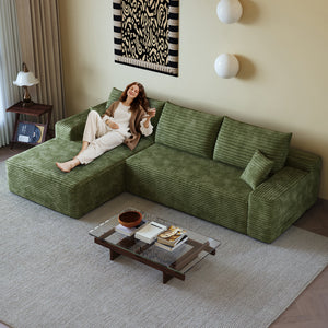 107" Cloud Sectional Couch with L-Shape Chaise