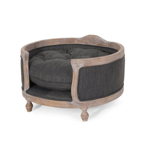 Upholstered Pet Bed, Fabric Dog Bed