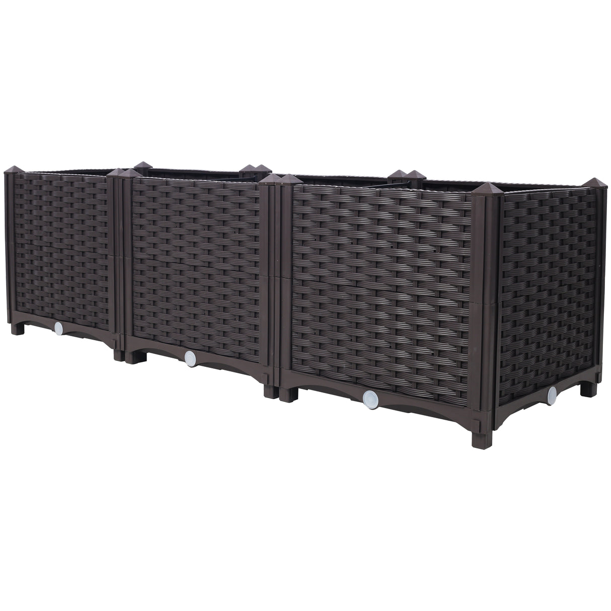 Deep Raised Garden Bed Plastic Planter Boxes