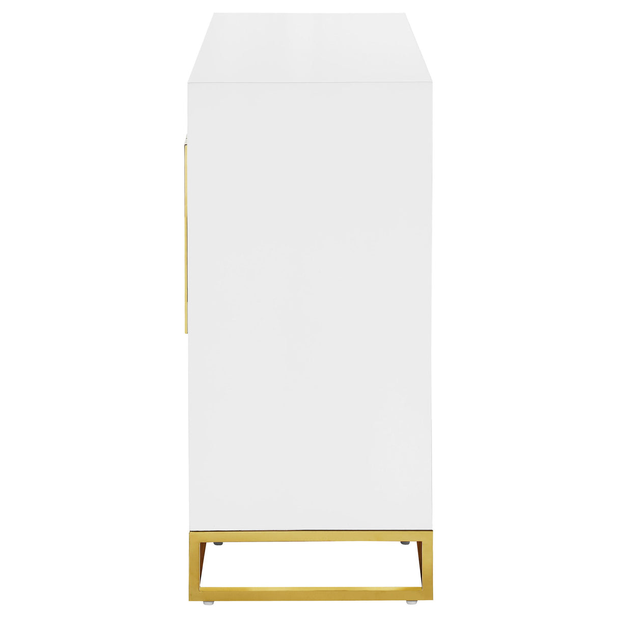 Synchrony - 2 Door Accent Cabinet With Art Deco Trim - White