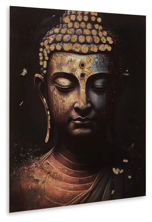 Caymoore - Wall Art - Black / Gold Finish - Best Buy Furniture