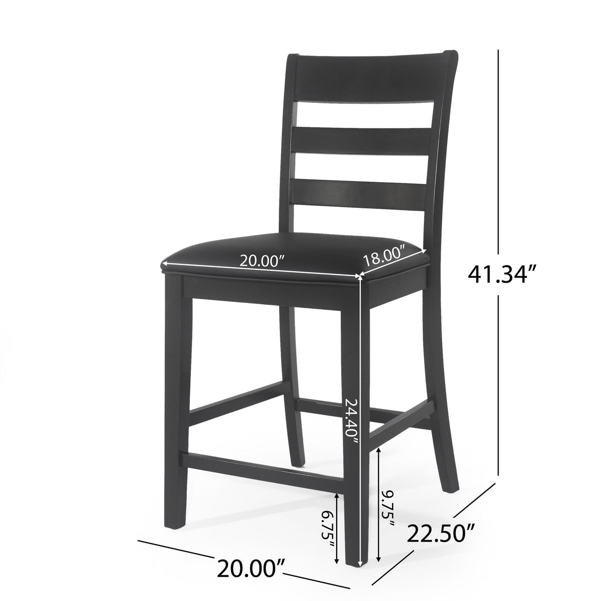 Farmhouse Upholstered Wood Counter Stools - Best Buy Furniture