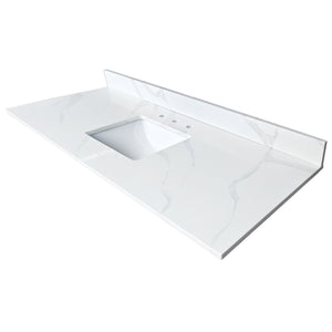 61-Inch Quartz Bathroom Vanity Top