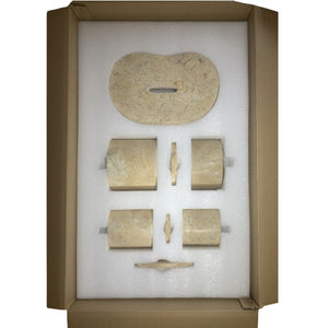 Elegant Natural Marble Bathroom Accessories Set