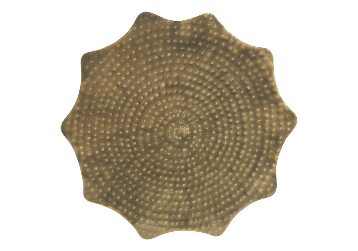 Drum Accent Side Table, Stylish Scalloped Design - Best Buy Furniture