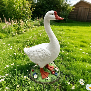 20 Inch DIY Paintable Goose Garden Statue