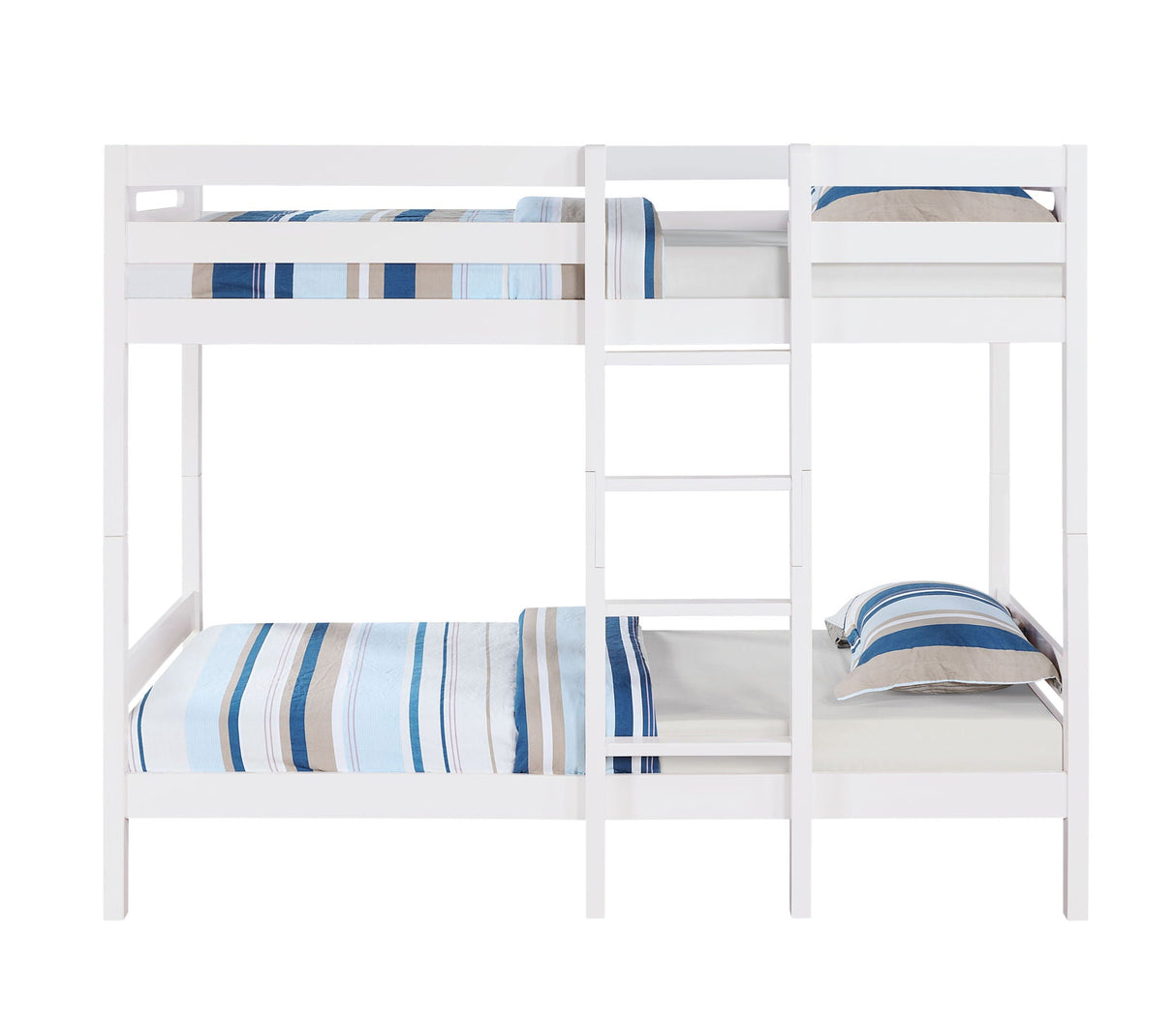 Esin - Twin Twin Bunk Bed - White - Best Buy Furniture