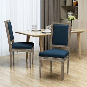 Traditional Style Dining Chair Set With Fabric Upholstery - Best Buy Furniture