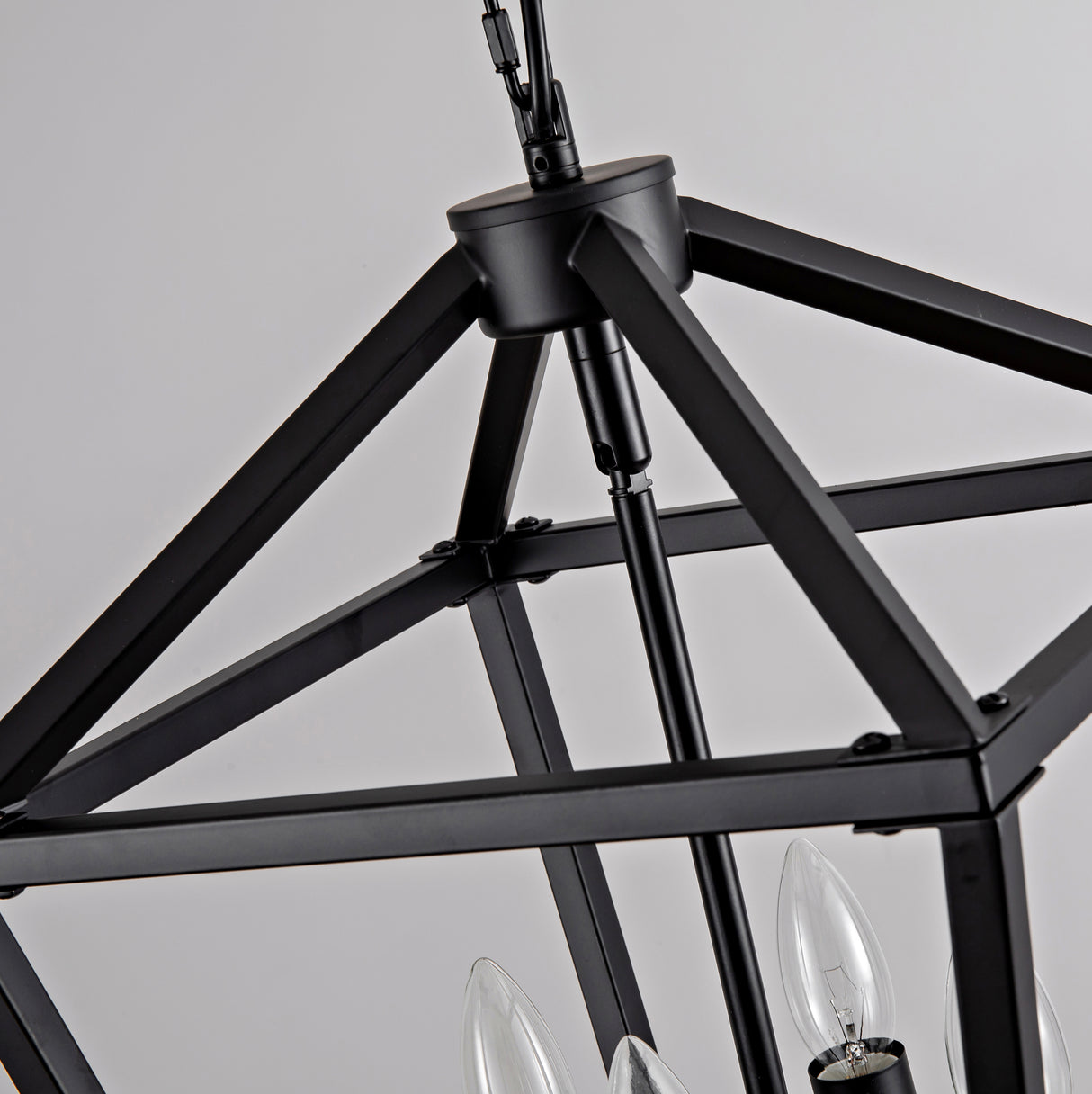 Farmhouse Lantern Chandelier 4-Light