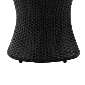 KONO Hourglass Rattan Table with No Glass Top