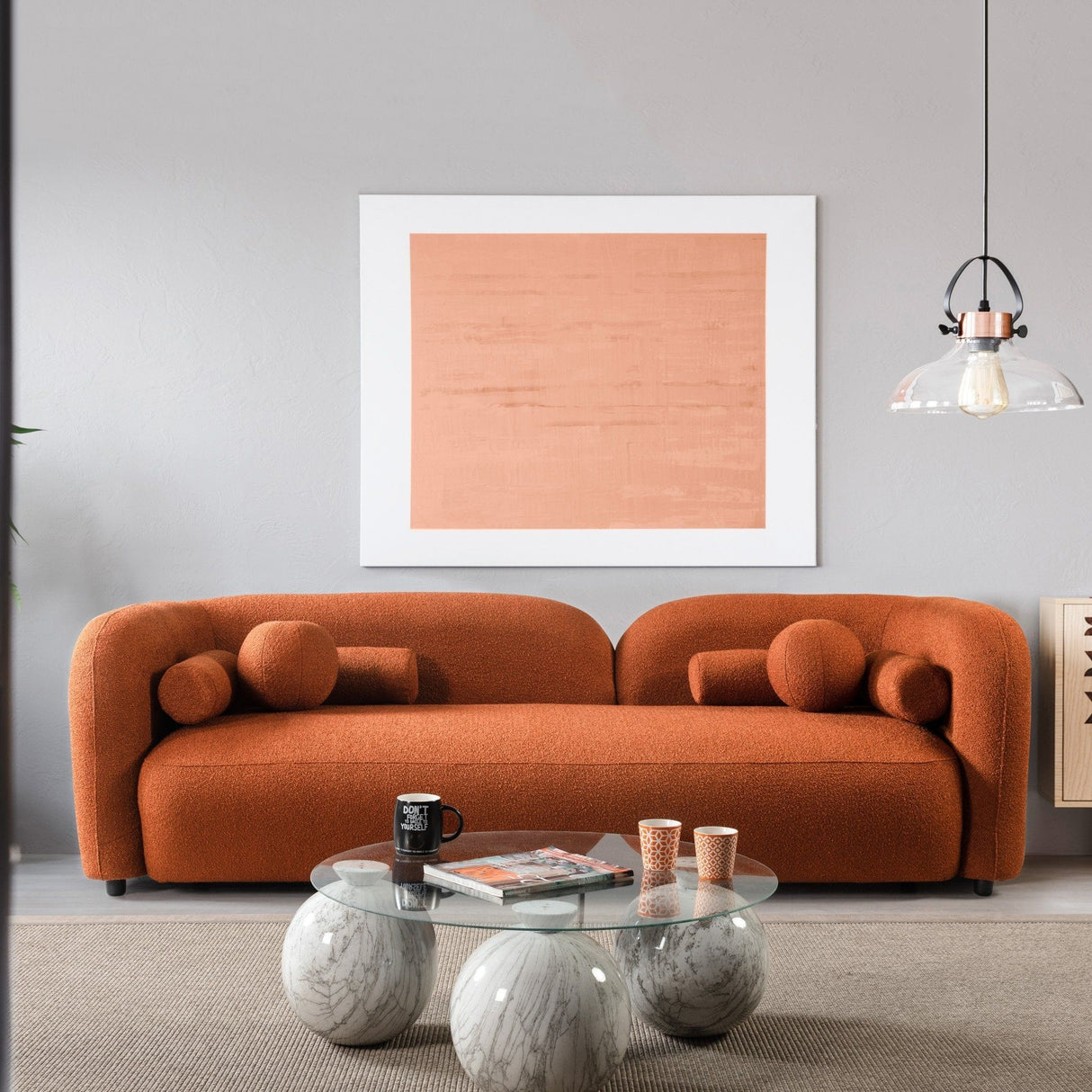 Donna - Japandi Style, Boucle Sofa