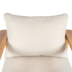 Terassi - Outdoor Lounge Chair (Set of 2) With Cushions - Beige / Light Teak