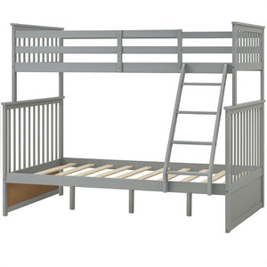 Bunk Bed With Ladder, And Safety Guard Rails