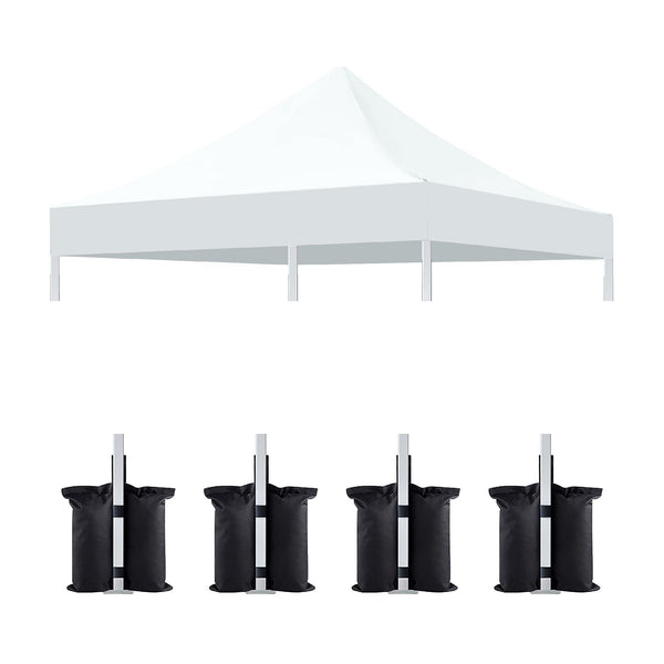 Canopy Replacement Top with 4 Pack W8 Bags (Frame Not Included)
