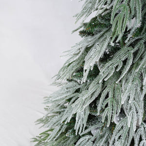 5FT Pre-Lit Spruce Snow Flocked Christmas Tree