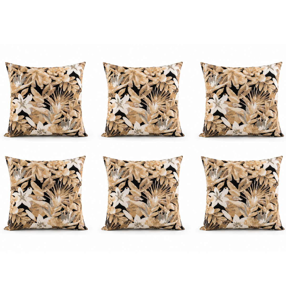 4 Pack Outdoor Pillow Covers - Water-Repellent Decorative Cushion Covers